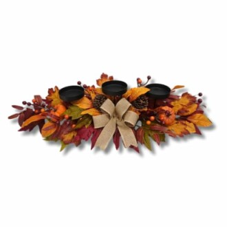 Thanksgiving Centerpiece with 3 Candle Holders