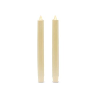 Luminara Flickering Flameless Ivory Taper Candles