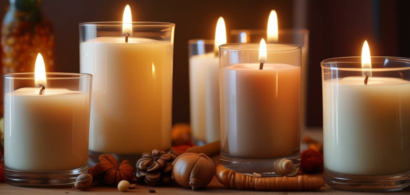 Scented candles for Thanksgiving