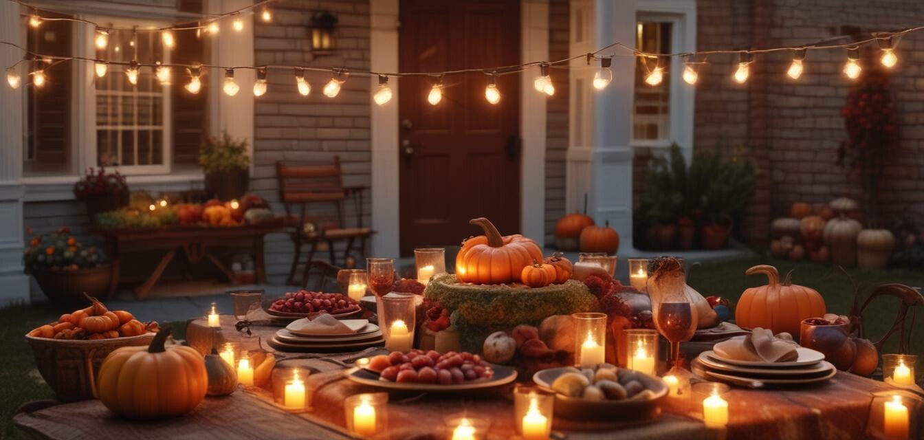 Outdoor Thanksgiving decor