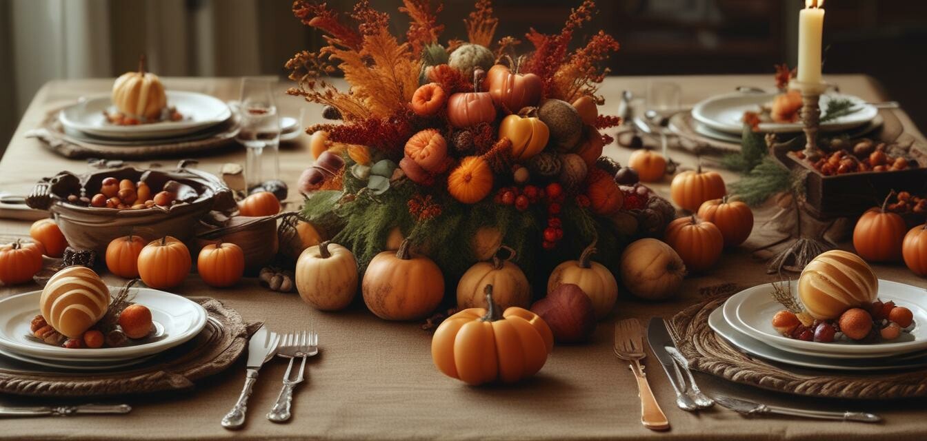 Thanksgiving table setting ideas