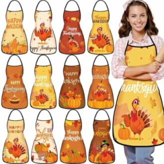 YLOLUL 12 Pcs Chef Apron