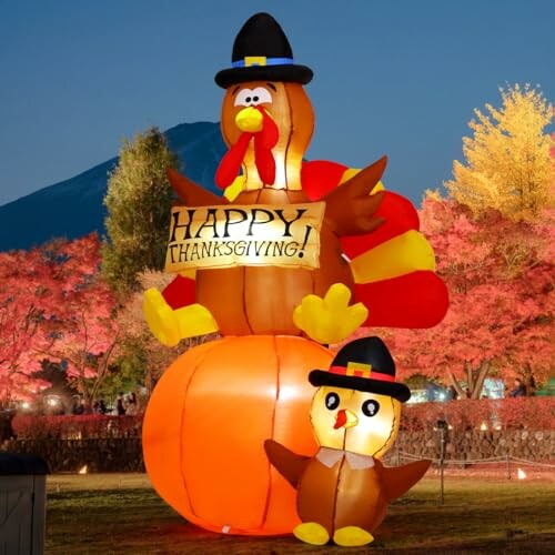 GOOSH 6 FT Thanksgiving Inflatable Turkey